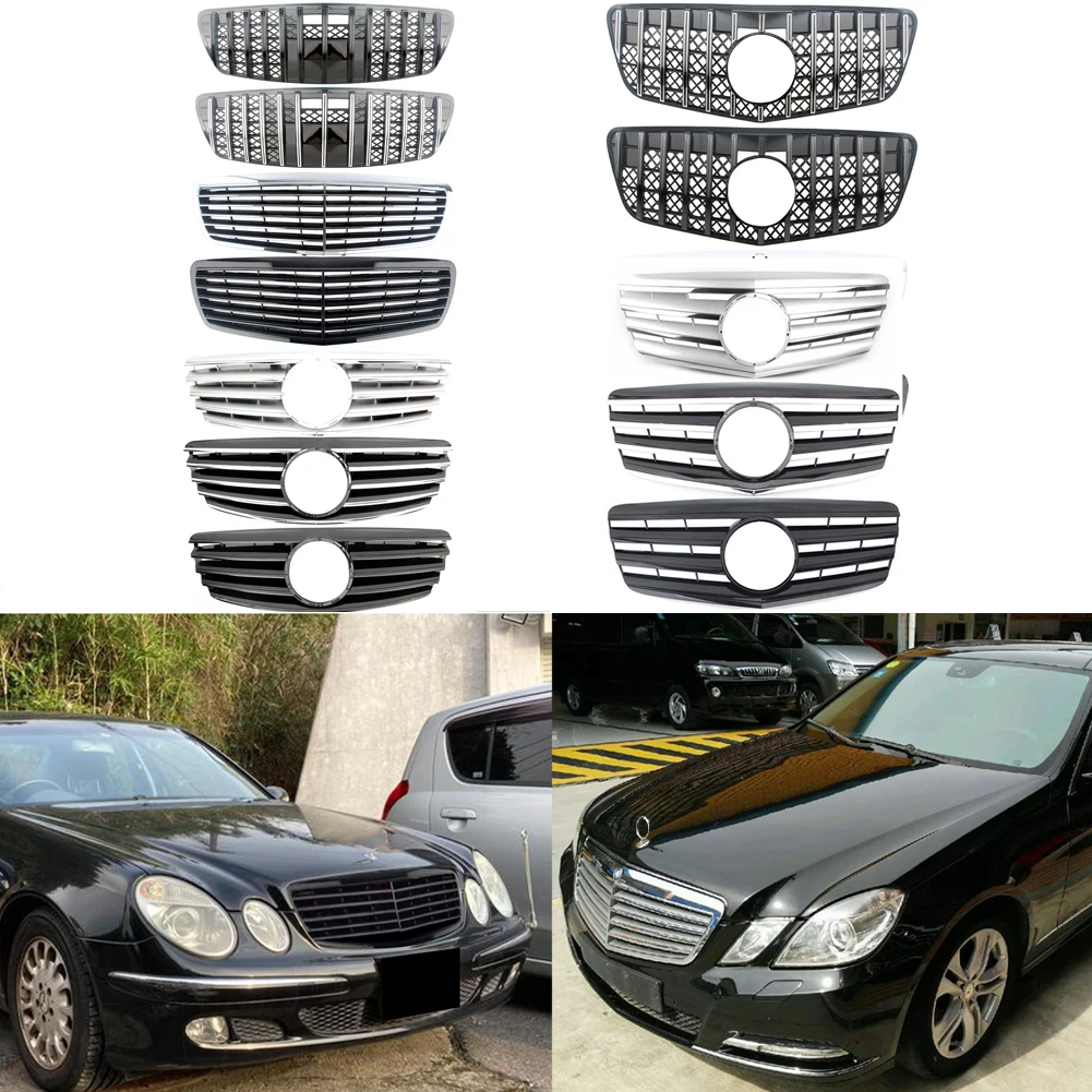 GT-R Style Vertical Bar Hood Upper Grille For Mercedes-Benz E-Class W211 E320 E350 E500 E55 2003-2006 2007-2009
GT-R Style Vertical Bar Hood Upper Grille For Mercedes-Benz E-Class W211 E320 E350 E500 E55 2003-2006 2007-2009