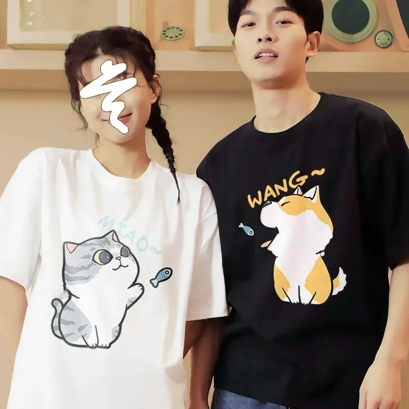 ZAZOMDE Playful Cat & Dog Pattern Couples Plus Size 100% Cotton Short-Sleeve T-Shirt Streetwear Summer Multi-Scene Wear
ZAZOMDE Playful Cat & Dog Pattern Couples Plus Size 100% Cotton Short-Sleeve T-Shirt Streetwear Summer Multi-Scene Wear