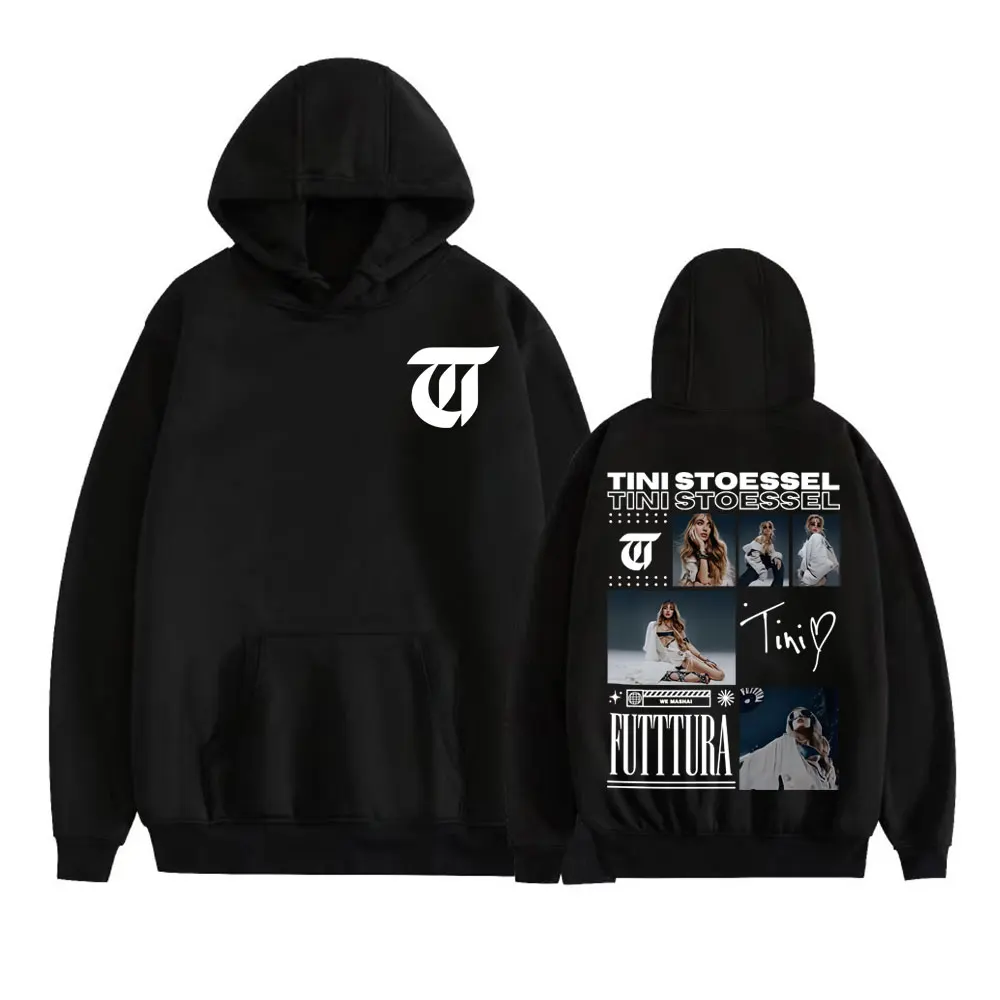 Tini Stoessel Futtura Album Tour 2025 толстовки для мужчин и женщин одежда модные эстетические толстовки высокого качества флисовые повседневные с капюшоном
Tini Stoessel Futtura Album Tour 2025 толстовки для мужчин и женщин одежда модные эстетические толстовки высокого качества флисовые повседневные с капюшоном