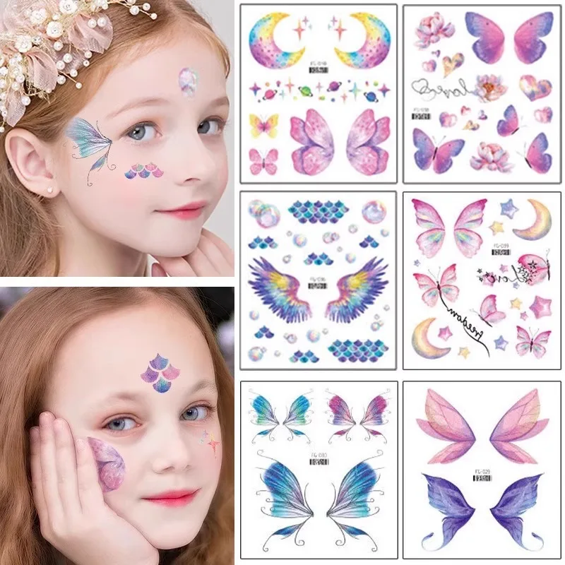Fairy Butterfly Wings Shiny Tattoo Sticker Waterproof Eyes Face Hand Body Art Fake Tattoos For Women Makeup Festival Accessories
Fairy Butterfly Wings Shiny Tattoo Sticker Waterproof Eyes Face Hand Body Art Fake Tattoos For Women Makeup Festival Accessories