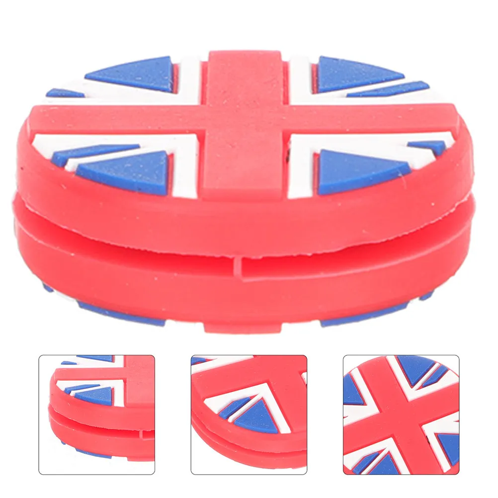 5Pcs Tennis Racket Vibration Dampener Silicone National Flag Design Shock Absorbers Easy Install Stable Racket Performance