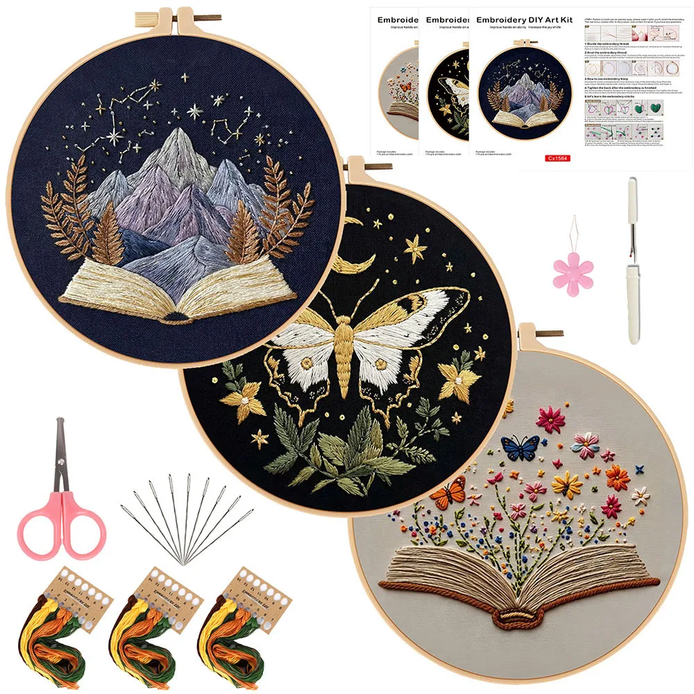 Skill Hand Sewing Cross Stitch Embroidery Kits Hoop Frame Rings Supplies Racks Patterns Sets For Handmade Diy Kit Adult Crafts
Skill Hand Sewing Cross Stitch Embroidery Kits Hoop Frame Rings Supplies Racks Patterns Sets For Handmade Diy Kit Adult Crafts