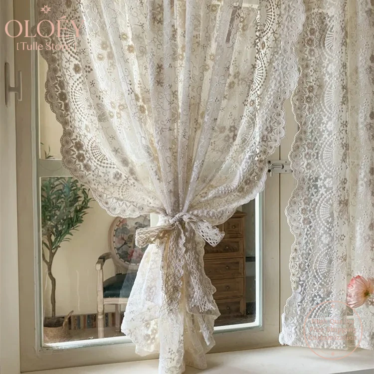 Hollow Embroidered Tulle Curtains for Window Custom European Cream Sheer Living Room Bedroom Dining Kitchen Door Couture Drapes
Hollow Embroidered Tulle Curtains for Window Custom European Cream Sheer Living Room Bedroom Dining Kitchen Door Couture Drapes