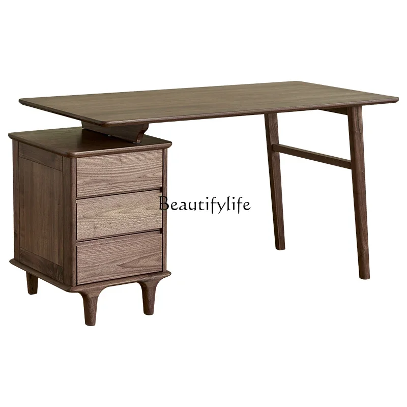 FG44Black Walnut Wooden Desk Nordic Solid Wood Modern Minimalist Desk Retractable New Chinese Style
FG44Black Walnut Wooden Desk Nordic Solid Wood Modern Minimalist Desk Retractable New Chinese Style