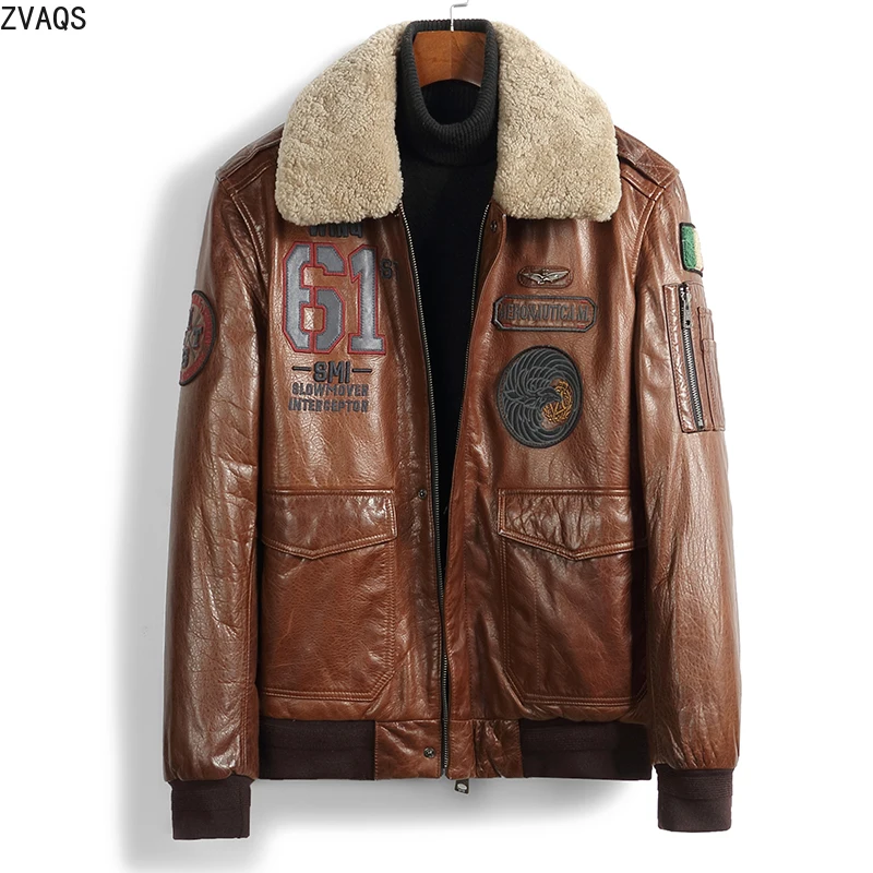 ZVAQS Sheepskin Wool Collar and Cotton Jacket Men's Leather Jacket Short Motorcycle Suit Trendy Leather Jacket Lederjacke Herren
ZVAQS Sheepskin Wool Collar and Cotton Jacket Men's Leather Jacket Short Motorcycle Suit Trendy Leather Jacket Lederjacke Herren