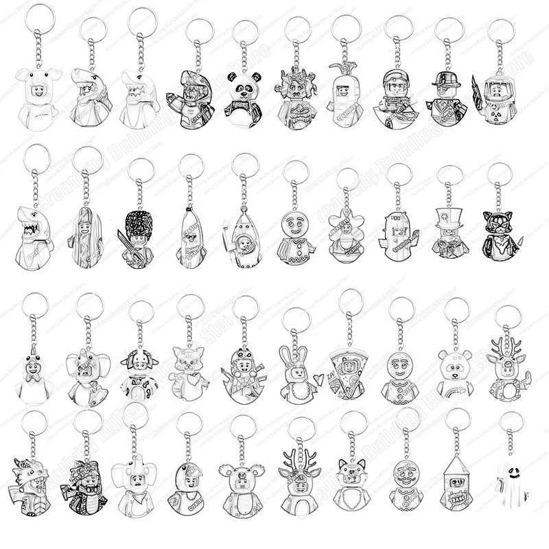 Hot selling keychain full range cow girl boy 3D model DIY building block toy model children's toy gift
Hot selling keychain full range cow girl boy 3D model DIY building block toy model children's toy gift