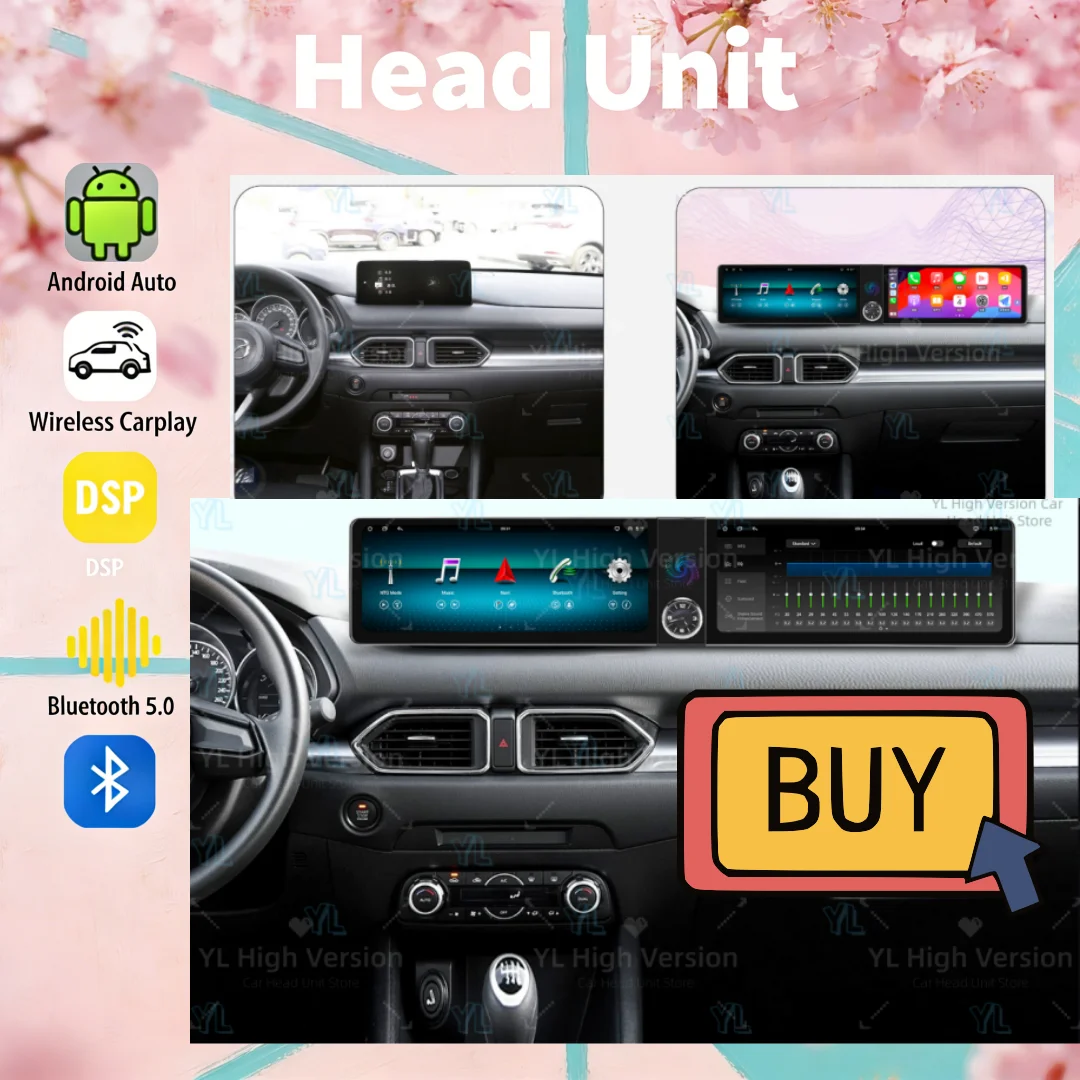 12.3inch Dual Screen Android 13 CarPlay Car Radio For Mazda CX-5 2017~2025 Navigation Autoradio DSP GPS Car Multimedia Player 4G
12.3inch Dual Screen Android 13 CarPlay Car Radio For Mazda CX-5 2017~2025 Navigation Autoradio DSP GPS Car Multimedia Player 4G