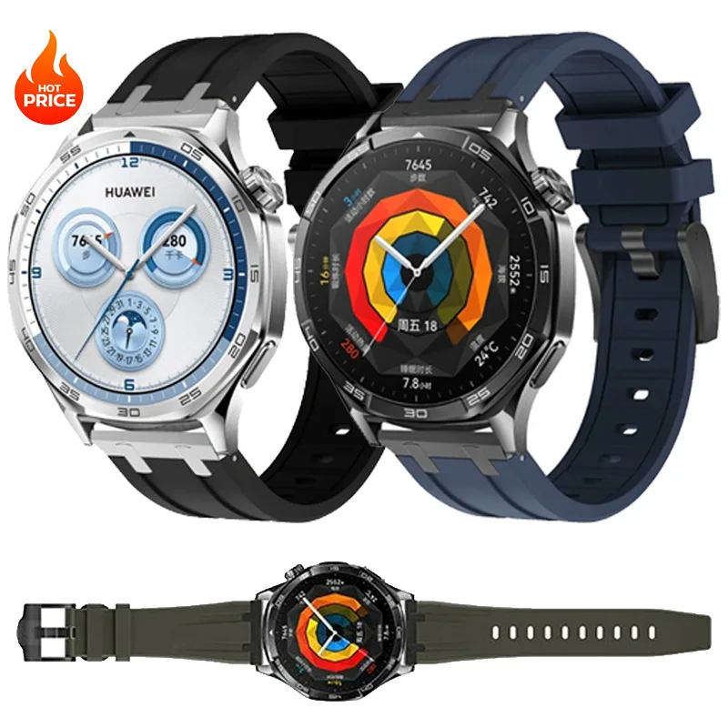 22mm Soft Silicone Strap for Huawei Watch GT4/5 46mm Replaceable Bracelet Wristband Huawei Watch GT5 Pro/4 3 2 2e 46mm correa
22mm Soft Silicone Strap for Huawei Watch GT4/5 46mm Replaceable Bracelet Wristband Huawei Watch GT5 Pro/4 3 2 2e 46mm correa