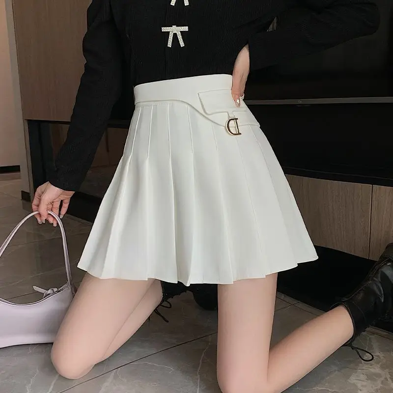Large Size Solid Color Pleated Skirt Ladies Simplicity Office Lady Appear Thin Skirt Fashion All-match High Waist A-line Skirt
Large Size Solid Color Pleated Skirt Ladies Simplicity Office Lady Appear Thin Skirt Fashion All-match High Waist A-line Skirt