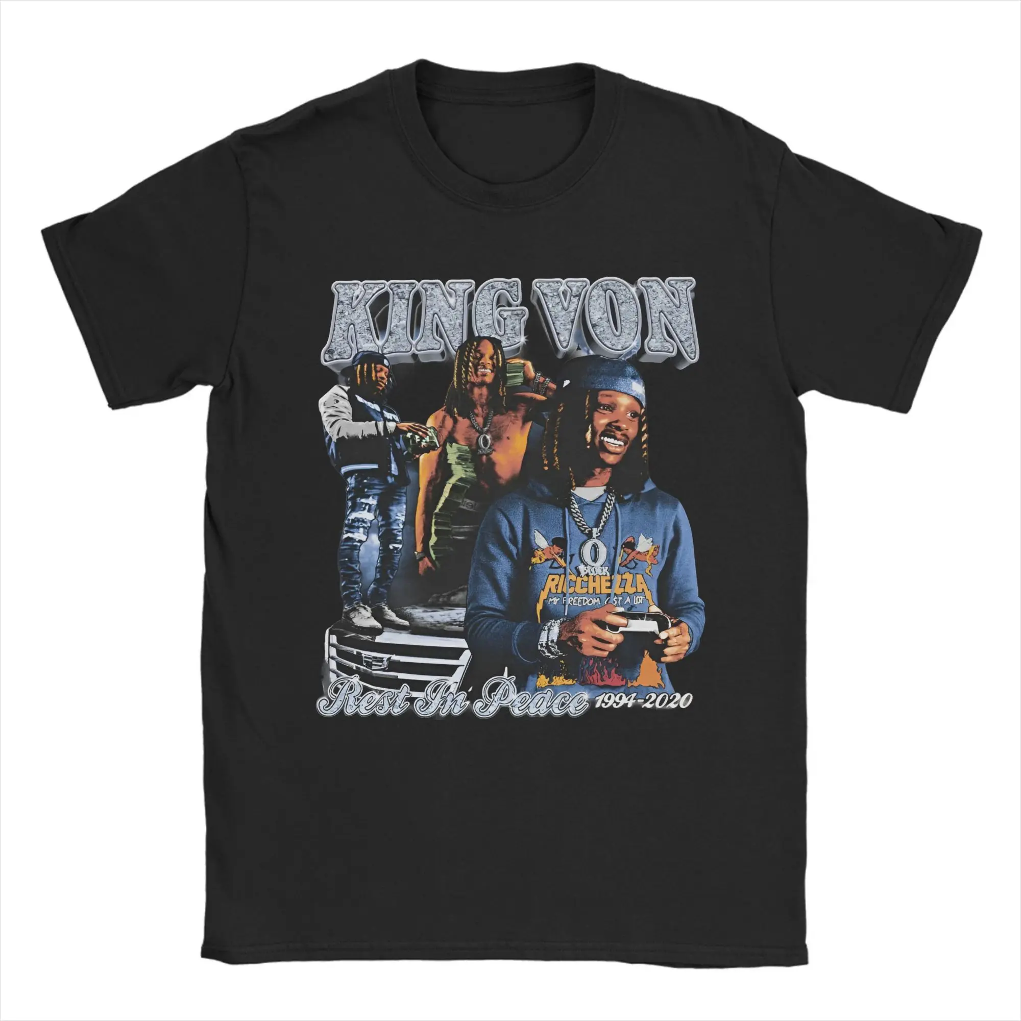King Voned Rapper Outfit Men Women T Shirts 100% Cotton Tee Print T-shirt Clothing
King Voned Rapper Outfit Men Women T Shirts 100% Cotton Tee Print T-shirt Clothing