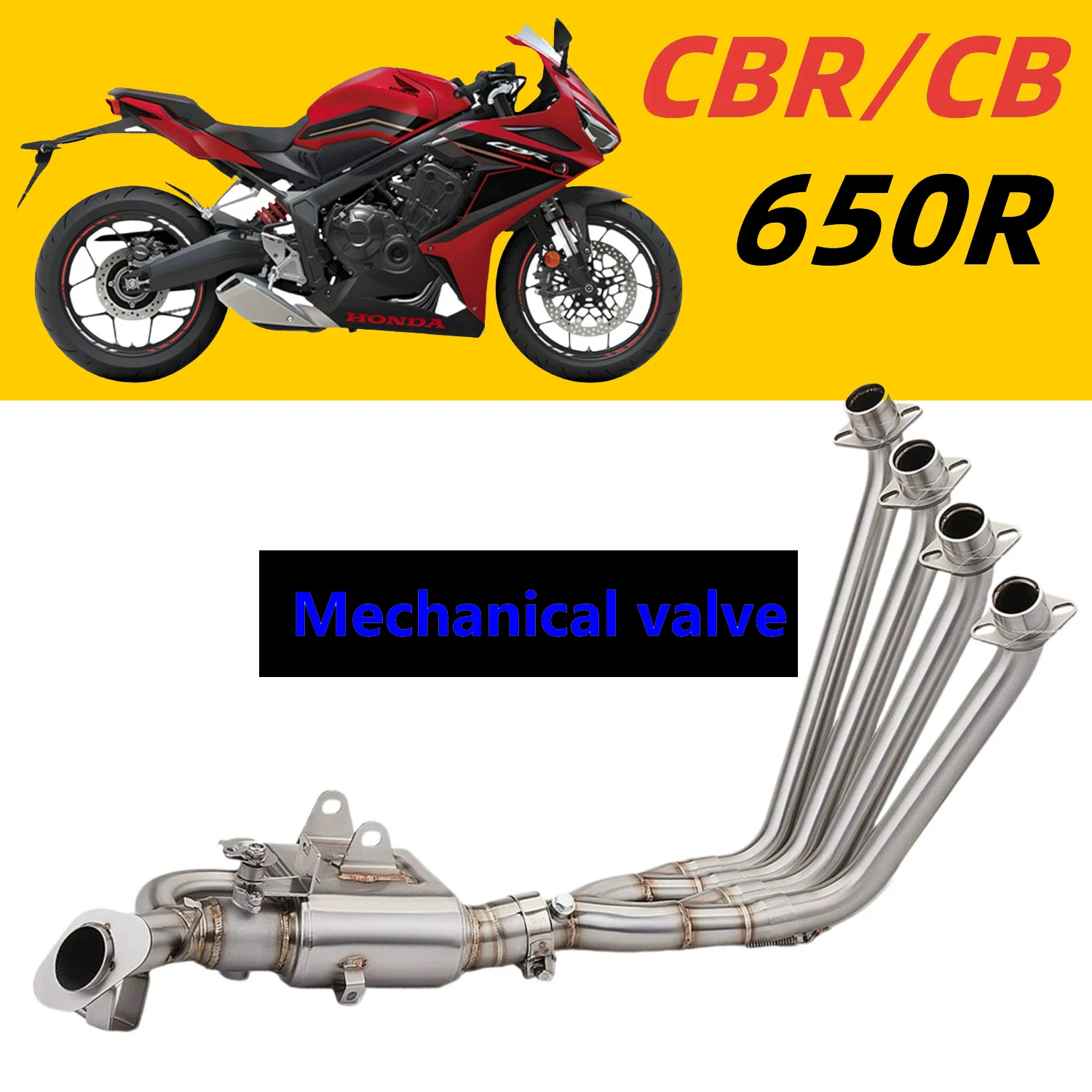 Передняя соединительная труба выхлопной системы мотоцикла, полная система, клапаны для управления звуком, подходят для оригинального глушителя CBR650F CBR650 CB650F
Передняя соединительная труба выхлопной системы мотоцикла, полная система, клапаны для управления звуком, подходят для оригинального глушителя CBR650F CBR650 CB650F
