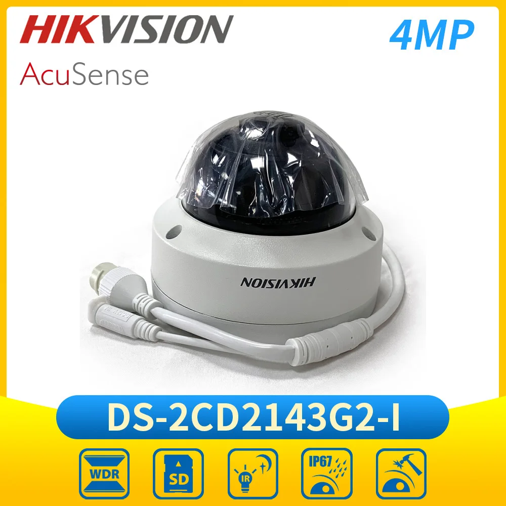 Hikvision DS-2CD2143G2-I 4MP AcuSense IP Camera POE Waterproof IP67 Vandal Resistant IK10 Security CCTV Camera
Hikvision DS-2CD2143G2-I 4MP AcuSense IP Camera POE Waterproof IP67 Vandal Resistant IK10 Security CCTV Camera