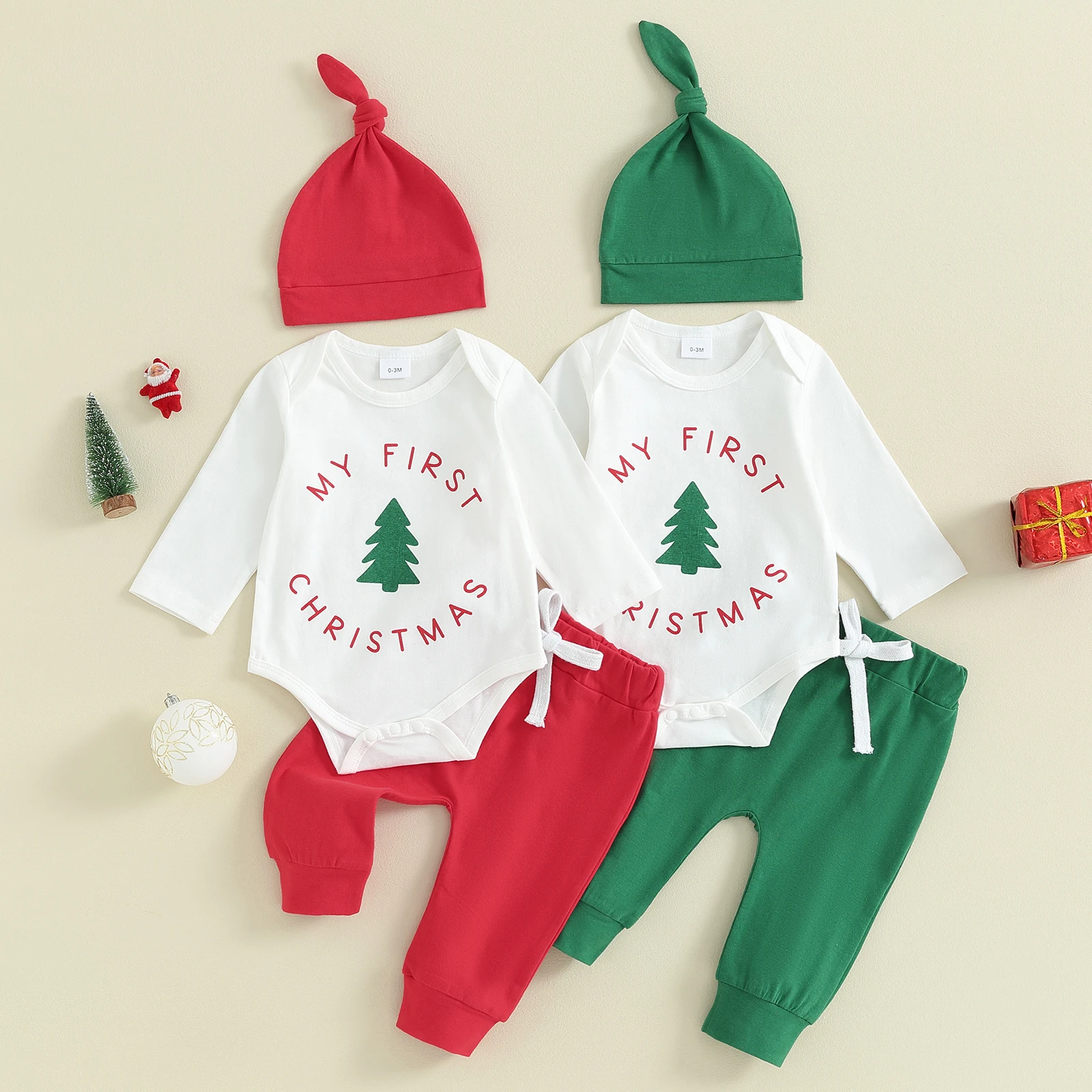Baby Boy Christmas Outfit Set Long Sleeve Letters Tree Printed Romper with Pants Hat Infant Boys Xmas Outfit Set
Baby Boy Christmas Outfit Set Long Sleeve Letters Tree Printed Romper with Pants Hat Infant Boys Xmas Outfit Set