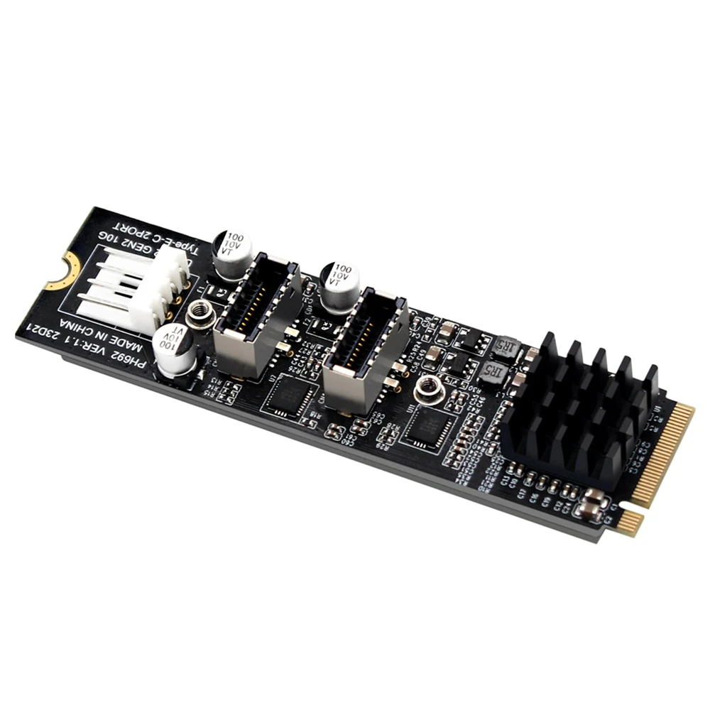 Cablecc USB 3.1 to M.2 NVME Adapter High Speed 10Gbps Dual Type-E M-Key Express Riser Card Board Front Panel Socket SSD Adapter
Cablecc USB 3.1 to M.2 NVME Adapter High Speed 10Gbps Dual Type-E M-Key Express Riser Card Board Front Panel Socket SSD Adapter