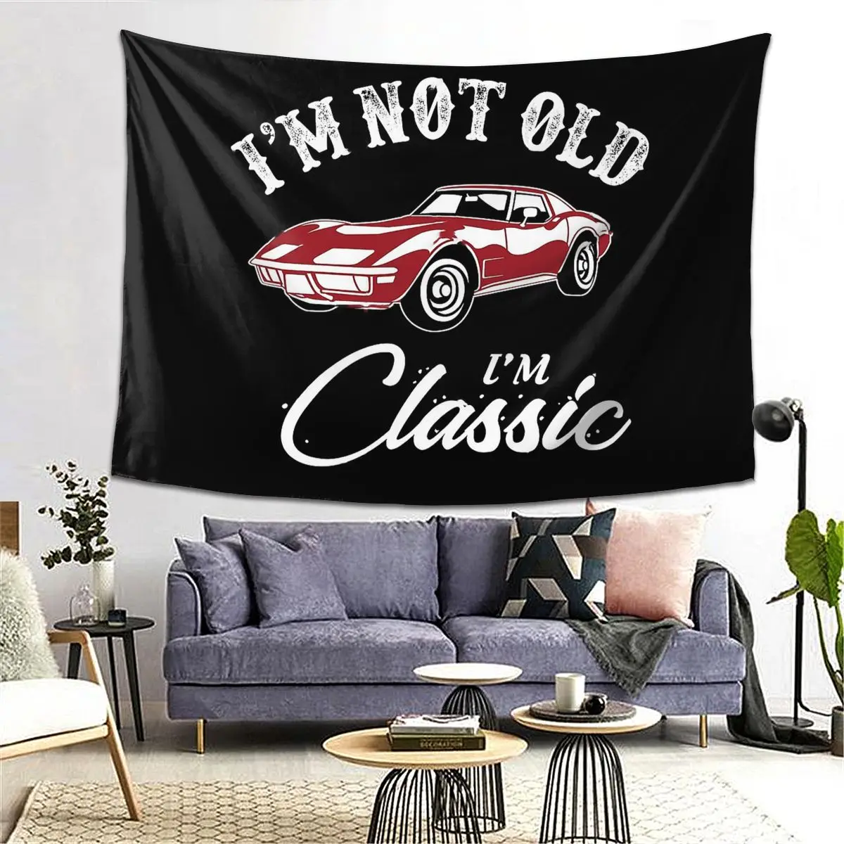 Classic Corvette Car Tapestry Decoration Art Aesthetic Tapestries for Living Room Bedroom Home Wall Cloth Wall Hanging
Classic Corvette Car Tapestry Decoration Art Aesthetic Tapestries for Living Room Bedroom Home Wall Cloth Wall Hanging