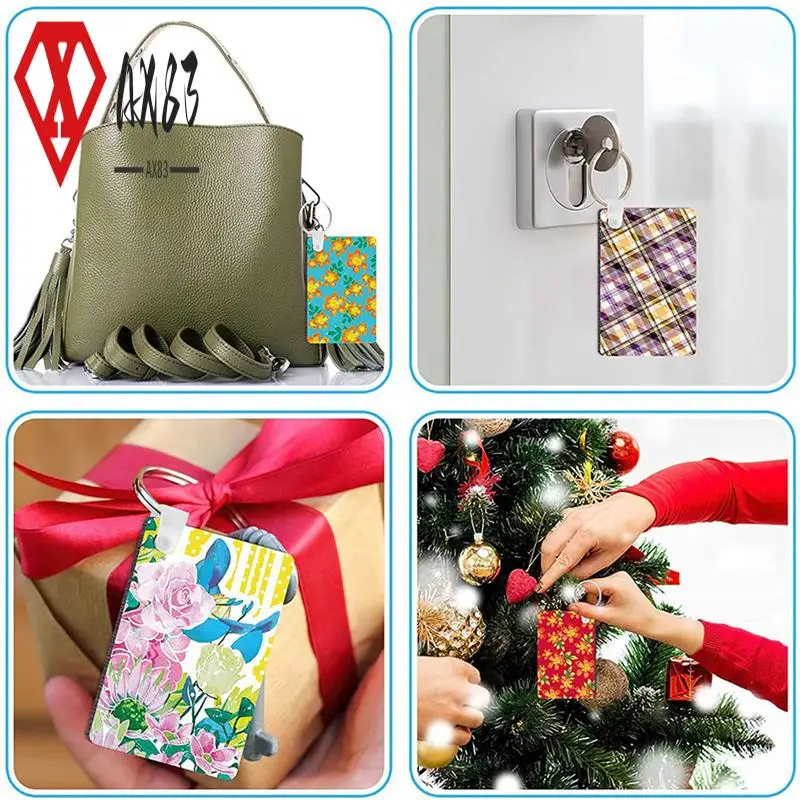 AX83-400Pcs Sublimation Keychain Blanks Set Rectangle Heat Transfer Blanks Keychain Tassels With Key Rings For Keychain DIY
AX83-400Pcs Sublimation Keychain Blanks Set Rectangle Heat Transfer Blanks Keychain Tassels With Key Rings For Keychain DIY