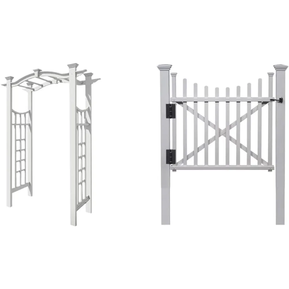 Florence 49" W x 94" H Vinyl Arbor & Zippity Outdoor Products ZP19019 Manchester Vinyl Gate, White
Florence 49" W x 94" H Vinyl Arbor & Zippity Outdoor Products ZP19019 Manchester Vinyl Gate, White