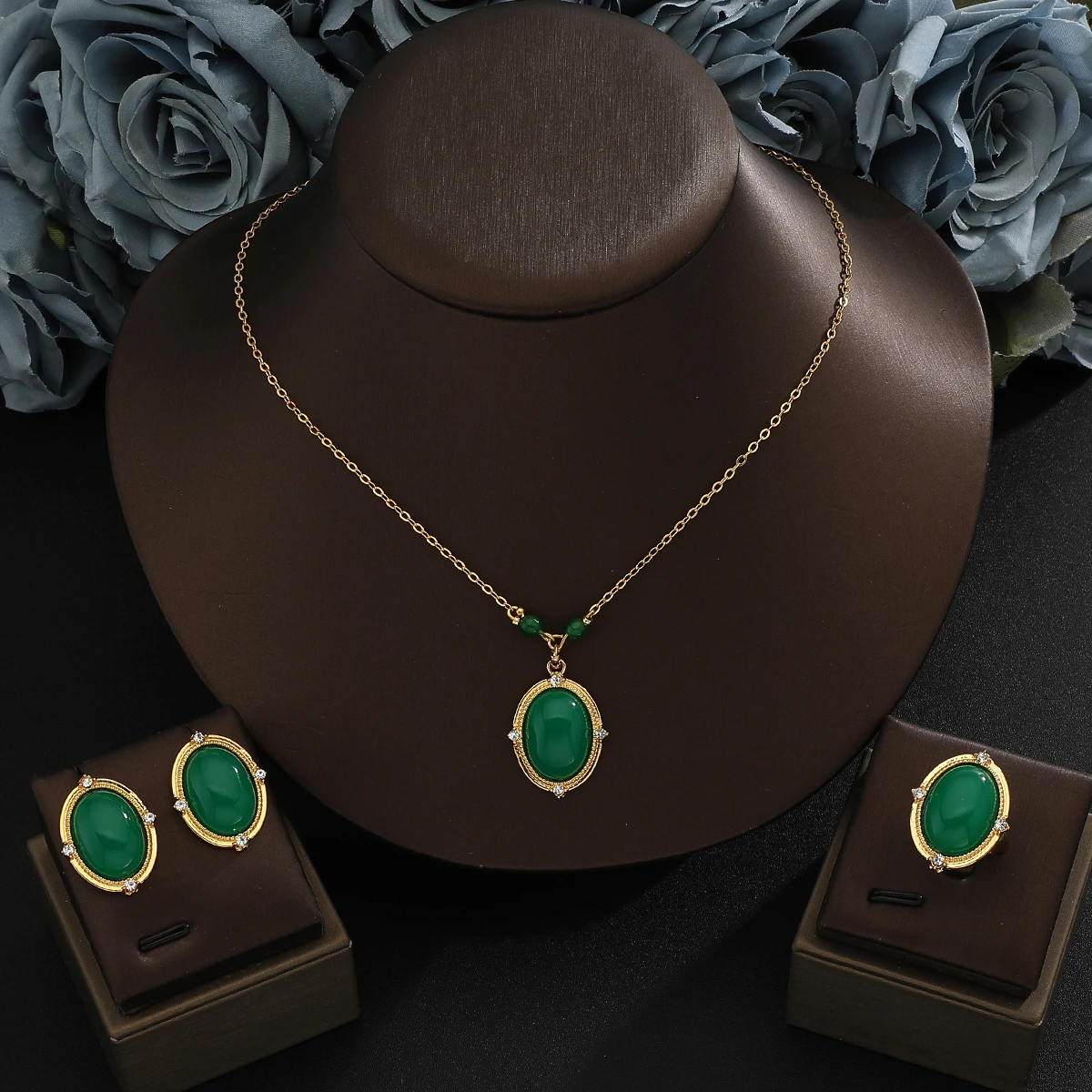 2026 hot sale, emerald pearl pendant necklace Bridal Jewelry not fade Jewelry Sets For Wome Earrings/Pendant/Necklace/Rings
2026 hot sale, emerald pearl pendant necklace Bridal Jewelry not fade Jewelry Sets For Wome Earrings/Pendant/Necklace/Rings
