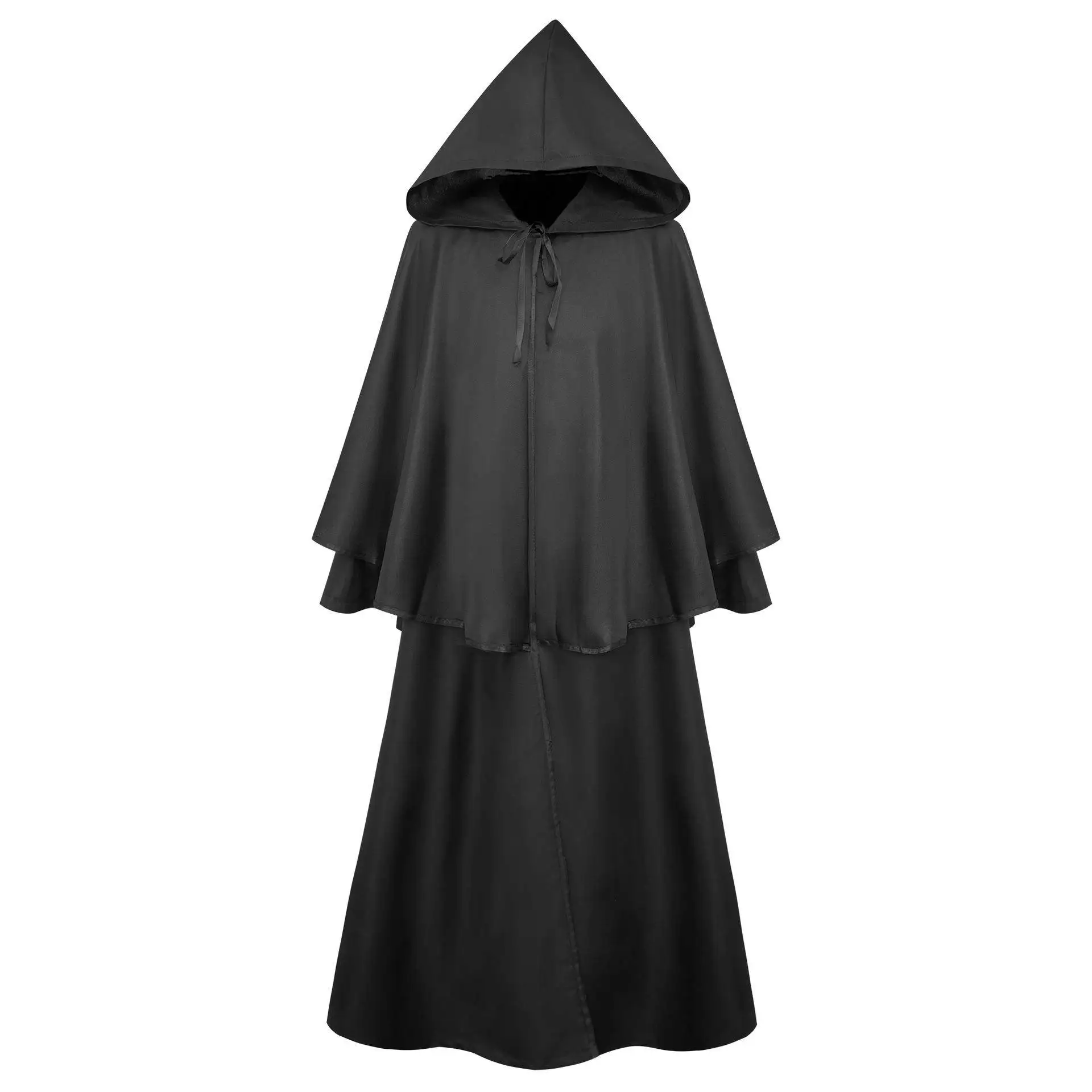 Цветная длинная накидка на Хэллоуин со шляпой, сценический костюм для выступления, черный волшебный плащ с капюшоном, традиционный китайский фестиваль
Цветная длинная накидка на Хэллоуин со шляпой, сценический костюм для выступления, черный волшебный плащ с капюшоном, традиционный китайский фестиваль