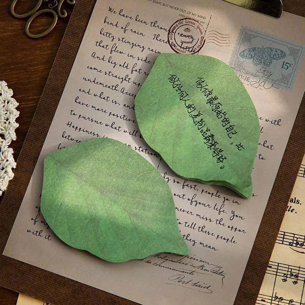 Green Leaf Cute Page Markers Adhesive Memo Pads Office Home Decoration Supplies Aesthetic Notes For Crafts 
Green Leaf Cute Page Markers Adhesive Memo Pads Office Home Decoration Supplies Aesthetic Notes For Crafts