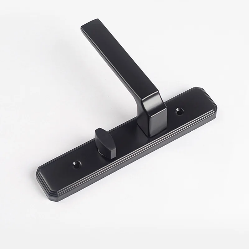 Single Tongue Black Silent Door Lock For Bathroom Aluminum Alloy Door Universal Bathroom Glass Door Handle For Restroom
Single Tongue Black Silent Door Lock For Bathroom Aluminum Alloy Door Universal Bathroom Glass Door Handle For Restroom