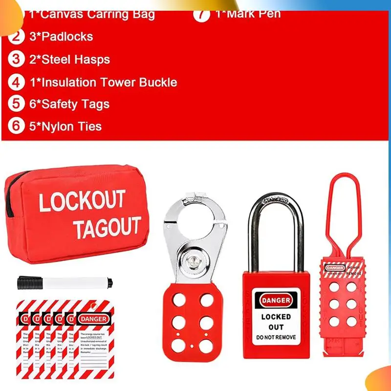 B48A Lockout Tagout Kit, Lock Out Tag Out Kits Electrical, Group Lockout Hasps, Loto-Tags, Lock Out Tag Out Padlock
B48A Lockout Tagout Kit, Lock Out Tag Out Kits Electrical, Group Lockout Hasps, Loto-Tags, Lock Out Tag Out Padlock
