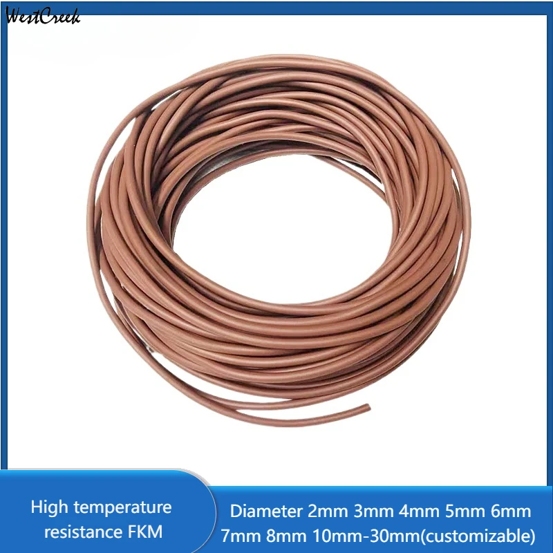 WESTCREEK 10 Meters FKM Brown Fluorocarbon Round Strip Oil and Corrosion Resistant Pressure Resistant High Temperature Resistant
WESTCREEK 10 Meters FKM Brown Fluorocarbon Round Strip Oil and Corrosion Resistant Pressure Resistant High Temperature Resistant