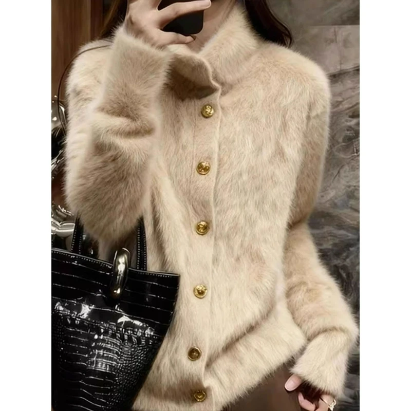 Новый модный однобортный свободный вязаный кардиган-жакет 2026 года в корейском стиле, устойчивый к меху, для женщин
Новый модный однобортный свободный вязаный кардиган-жакет 2026 года в корейском стиле, устойчивый к меху, для женщин