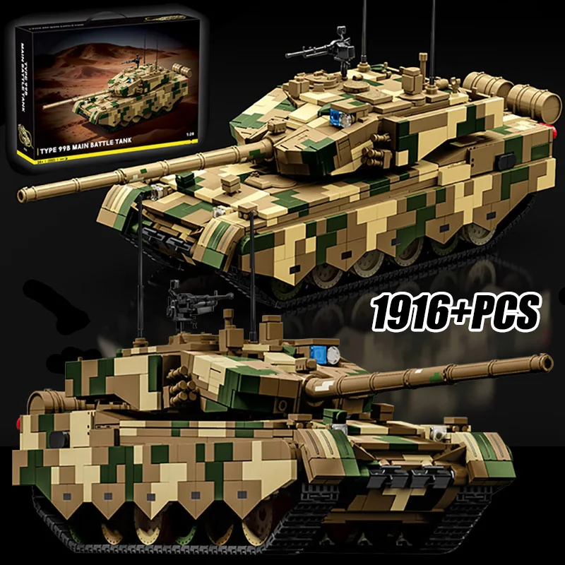 Military Series 1916pcs Type 99B Main Battle Tank Building Block Bricks Set MOC Assembly Tank Model Toys For Children Boys Gifts
Military Series 1916pcs Type 99B Main Battle Tank Building Block Bricks Set MOC Assembly Tank Model Toys For Children Boys Gifts