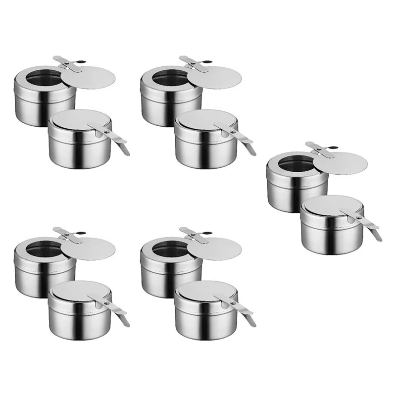 10Pack Stainless Steel Fuel Holders, Chafing Fuel Holders With Cover, Fuel Holder For Chafing Dish, And Buffet, Barbecue
10Pack Stainless Steel Fuel Holders, Chafing Fuel Holders With Cover, Fuel Holder For Chafing Dish, And Buffet, Barbecue