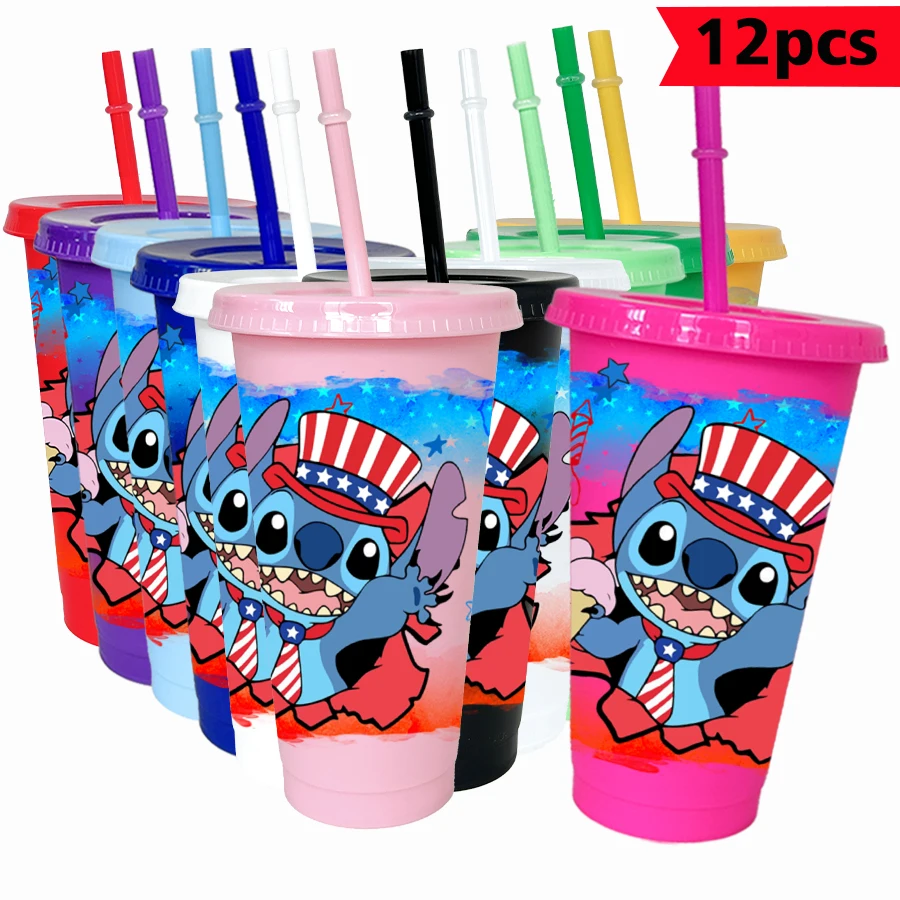 12 шт./упак. Disney Stitch 26 унций красочный пластиковый стакан для дня рождения, питьевая посуда, чашка для сока, кофе
12 шт./упак. Disney Stitch 26 унций красочный пластиковый стакан для дня рождения, питьевая посуда, чашка для сока, кофе