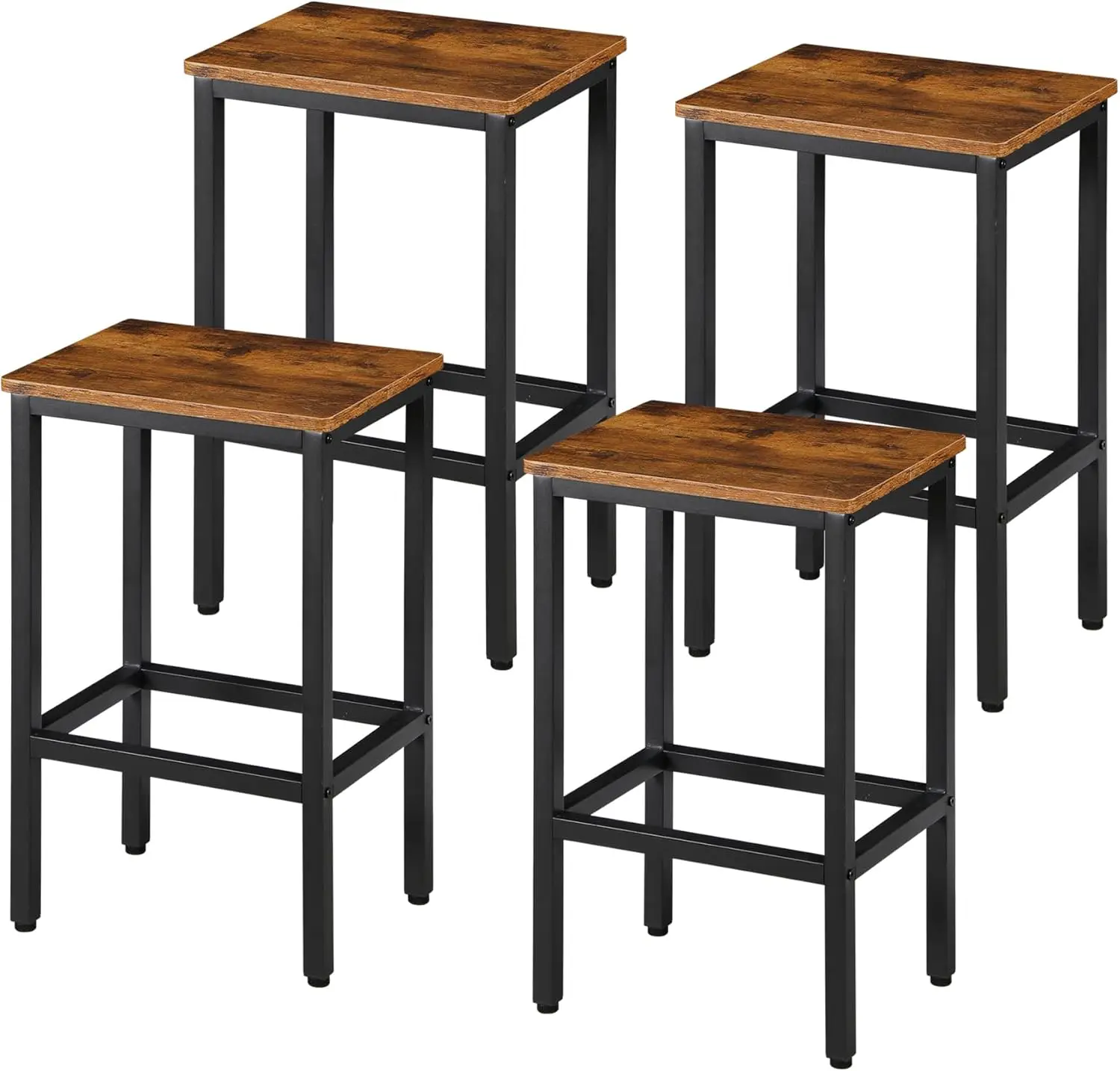 Bar Stools,Set Of 4 Bar Chairs,Small Narrow Bar Stools With Footrest, Rectangular Industrial Metal Bar Stool Chairs,For Kitchen
Bar Stools,Set Of 4 Bar Chairs,Small Narrow Bar Stools With Footrest, Rectangular Industrial Metal Bar Stool Chairs,For Kitchen