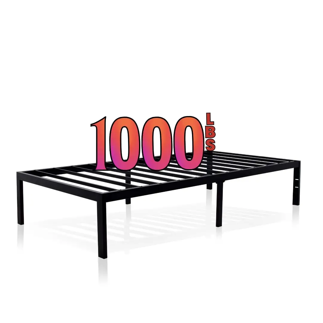 Metal Platform Bed Frame, Heavy Duty, Sturdy Steel Mattress Foundation, No Box Spring Needed, Easy Assembly, 14
Metal Platform Bed Frame, Heavy Duty, Sturdy Steel Mattress Foundation, No Box Spring Needed, Easy Assembly, 14