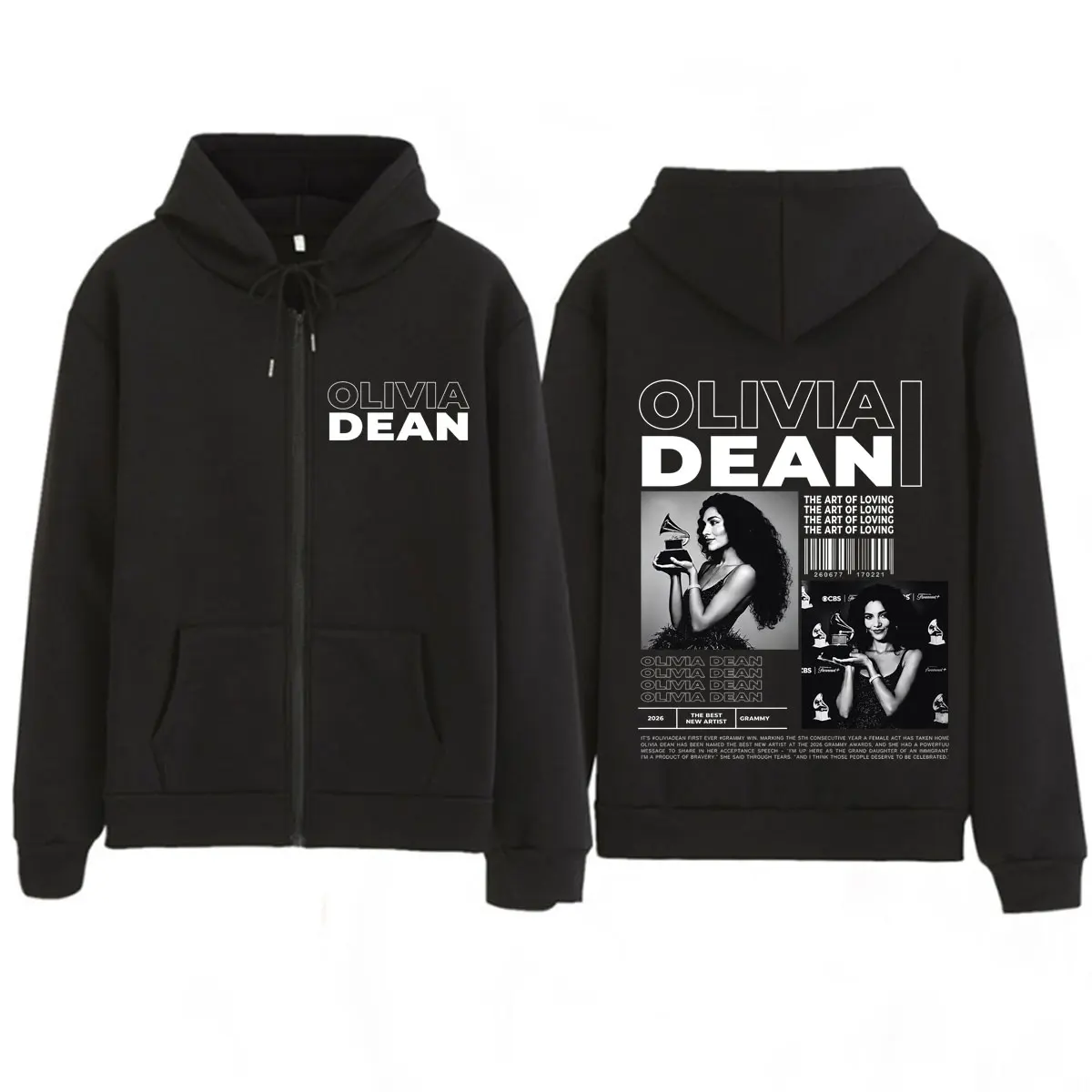 Olivia Dean Art of Loving Album Tour 2026 Graphic Zipper Hoodie Men Women Fashion Sweatshirt Long Sleeves Casual Zip Up Jacket
Olivia Dean Art of Loving Album Tour 2026 Graphic Zipper Hoodie Men Women Fashion Sweatshirt Long Sleeves Casual Zip Up Jacket