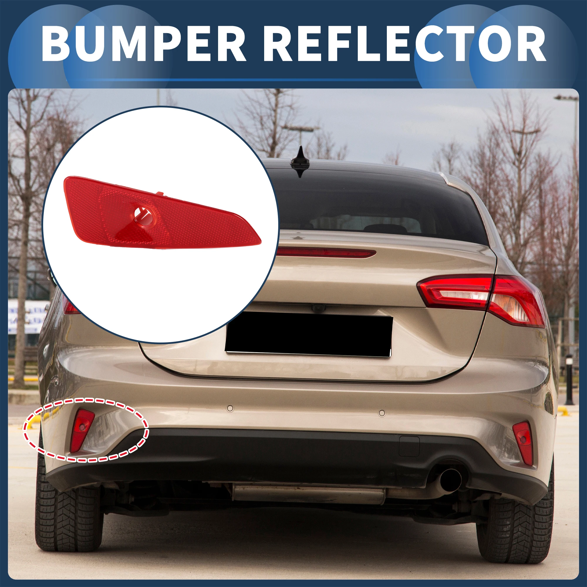 UXCELL Bumper Reflector Rear Left Right Bumper Reflector Side Marker No.JX7B13B415DA for FORD FOCUS MK4 IV4 SALOON 2018-2022
UXCELL Bumper Reflector Rear Left Right Bumper Reflector Side Marker No.JX7B13B415DA for FORD FOCUS MK4 IV4 SALOON 2018-2022