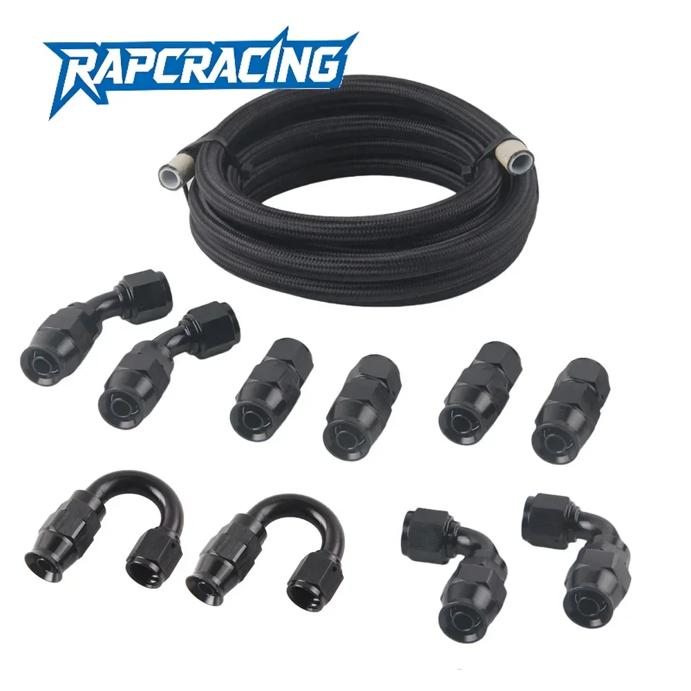 20 футов AN4 AN6/8/10, черная нейлоновая оплетка E85 PTFE, топливопровод с комплектом фитингов, шланг газового охладителя, плетеный внутри, резина CPE
20 футов AN4 AN6/8/10, черная нейлоновая оплетка E85 PTFE, топливопровод с комплектом фитингов, шланг газового охладителя, плетеный внутри, резина CPE