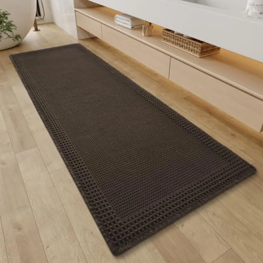 Waffle Bathroom Runner Rugs, Super Absorbent Bath Mat Non Slip Washable Quick Dry, Upgraded Ultra Soft Boho Bath Rugs with Tass
Waffle Bathroom Runner Rugs, Super Absorbent Bath Mat Non Slip Washable Quick Dry, Upgraded Ultra Soft Boho Bath Rugs with Tass