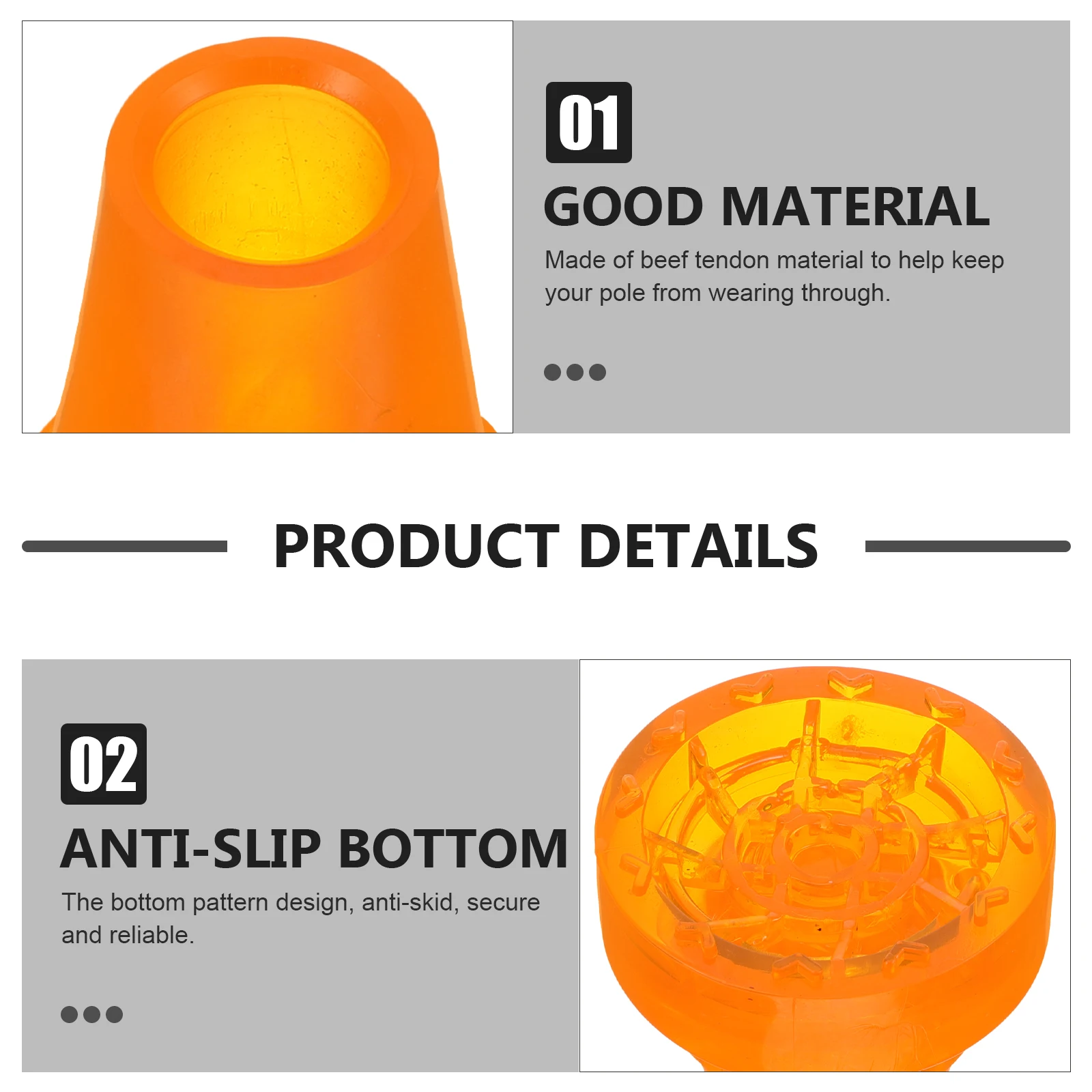 Replaceable Beef Tendon Cane Tips Thickened Crutch Accessories Walking Stick Tips Trekking Pole Anti-Skid Covers Hiking Climbing
Replaceable Beef Tendon Cane Tips Thickened Crutch Accessories Walking Stick Tips Trekking Pole Anti-Skid Covers Hiking Climbing