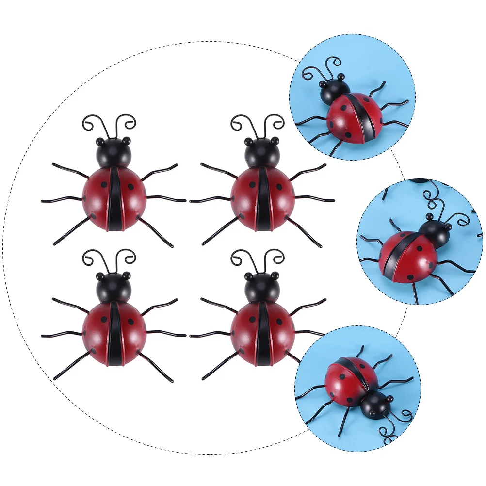 4 Pcs Iron Ladybug Wall Decor Metal Garden Decoration Pendant Tinplate Home Hanging Ornament
4 Pcs Iron Ladybug Wall Decor Metal Garden Decoration Pendant Tinplate Home Hanging Ornament