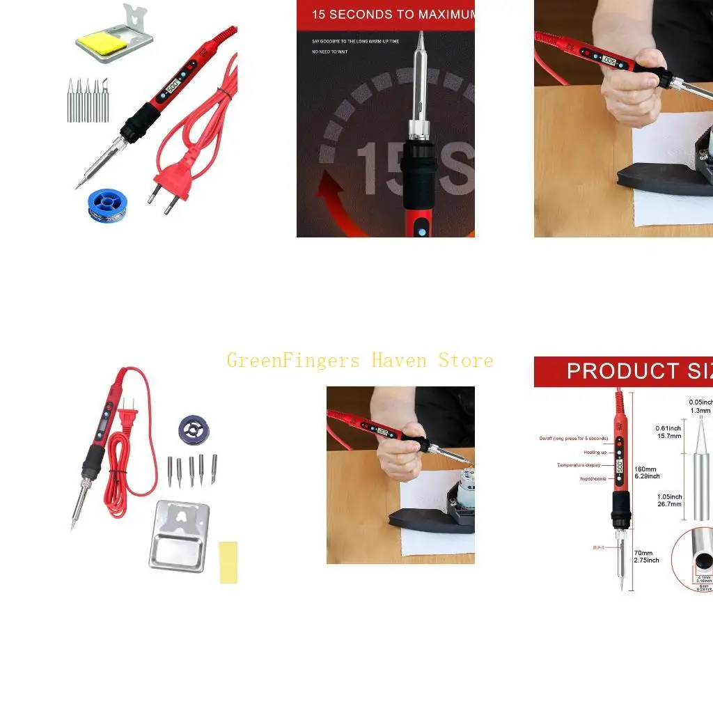 F68D 80W Soldering Iron with Adjustable Temperature Control and Digital Display
F68D 80W Soldering Iron with Adjustable Temperature Control and Digital Display