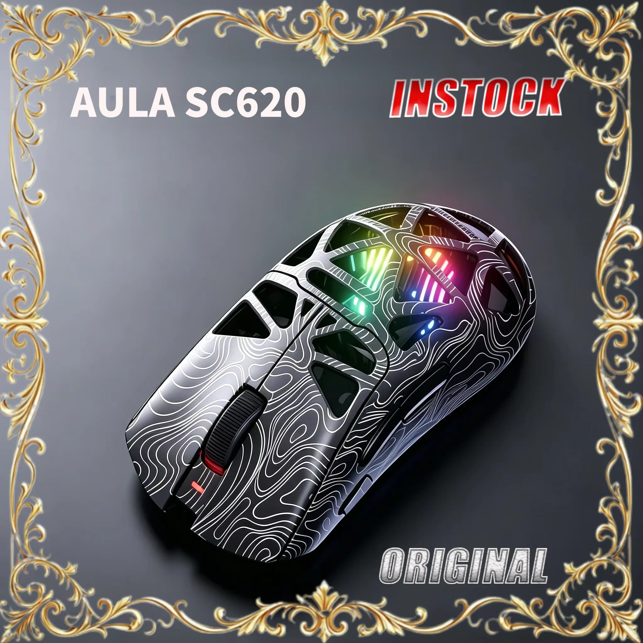 INSTOCK AULA SC620 Gaming Mouse 3-Mode PAW3311 Light Weight Hollow Out Ergonomic Long Battery Wireless Custom Mice PC E-Sports
INSTOCK AULA SC620 Gaming Mouse 3-Mode PAW3311 Light Weight Hollow Out Ergonomic Long Battery Wireless Custom Mice PC E-Sports