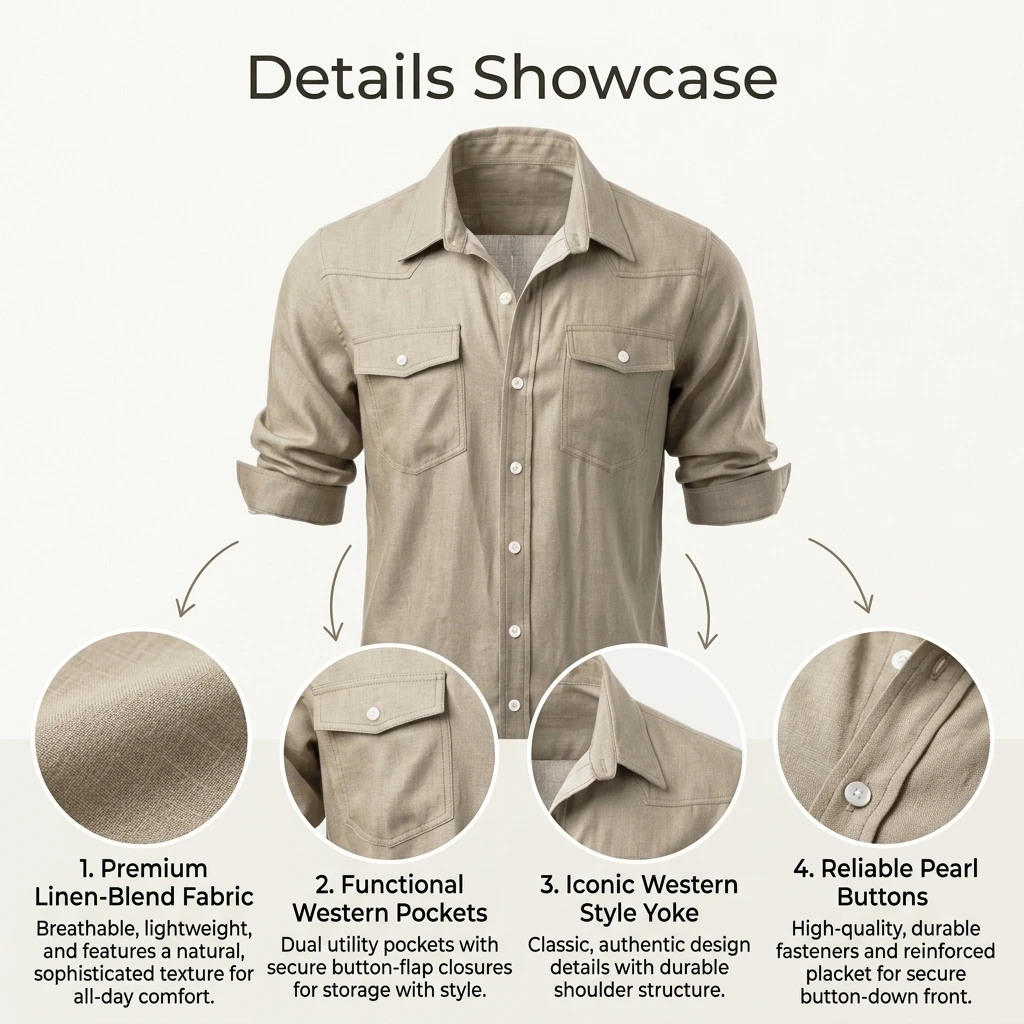 Summer Men's Lightweight Casual Long-Sleeved Shirt (Cotton) Business Shirt Casual Wear with Pockets Men's Shirt Shirt for Men
Summer Men's Lightweight Casual Long-Sleeved Shirt (Cotton) Business Shirt Casual Wear with Pockets Men's Shirt Shirt for Men