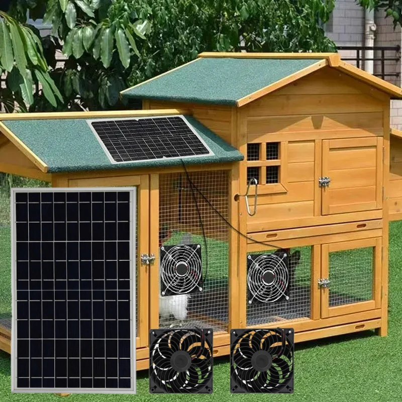 Solar Powered 10W Ventilation Dual Fans Outdoor Air Circulation Exhaust Fan for Pet House Chicken Coop and Greenhouse Cooling
Solar Powered 10W Ventilation Dual Fans Outdoor Air Circulation Exhaust Fan for Pet House Chicken Coop and Greenhouse Cooling