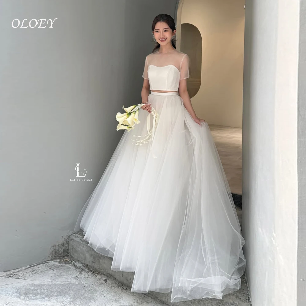 OLOEY 2Pcs Korea Wedding Dresses Long Tulle A Line Bridal Gowns Photo Shoot Detachable shawl Customized Bride Party Gown
OLOEY 2Pcs Korea Wedding Dresses Long Tulle A Line Bridal Gowns Photo Shoot Detachable shawl Customized Bride Party Gown