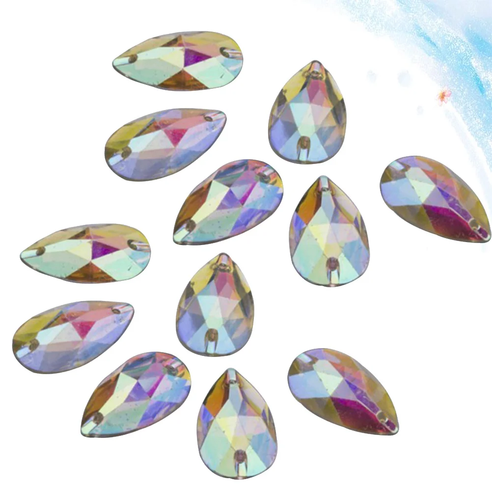 100Pcs Iridescent Water Drop Flat Back Resin Rhinestones Teardrop Shape for Dress Jewelry Costume Decoration DIY Embellishments
100Pcs Iridescent Water Drop Flat Back Resin Rhinestones Teardrop Shape for Dress Jewelry Costume Decoration DIY Embellishments