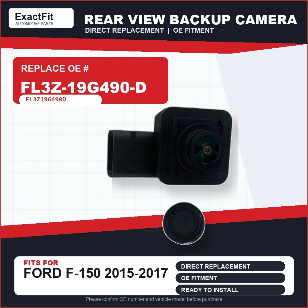 FL3Z-19G490-D FL3Z19G490D Rear View Backup Camera fits for Ford F-150 2015 2016 2017
FL3Z-19G490-D FL3Z19G490D Rear View Backup Camera fits for Ford F-150 2015 2016 2017