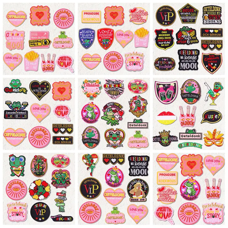 10PCS/Set Oeteldonk Emblem Embroidered Patches DIY Netherland Oeteldonk Carnival Patches For Clothing Frog Iron On Patches
10PCS/Set Oeteldonk Emblem Embroidered Patches DIY Netherland Oeteldonk Carnival Patches For Clothing Frog Iron On Patches
