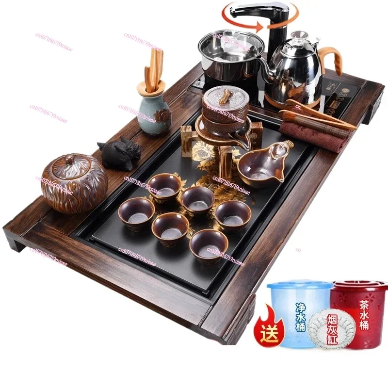 Automatic tea set set Household living room table Integrated kettle tray Complete set Wujinshi
Automatic tea set set Household living room table Integrated kettle tray Complete set Wujinshi