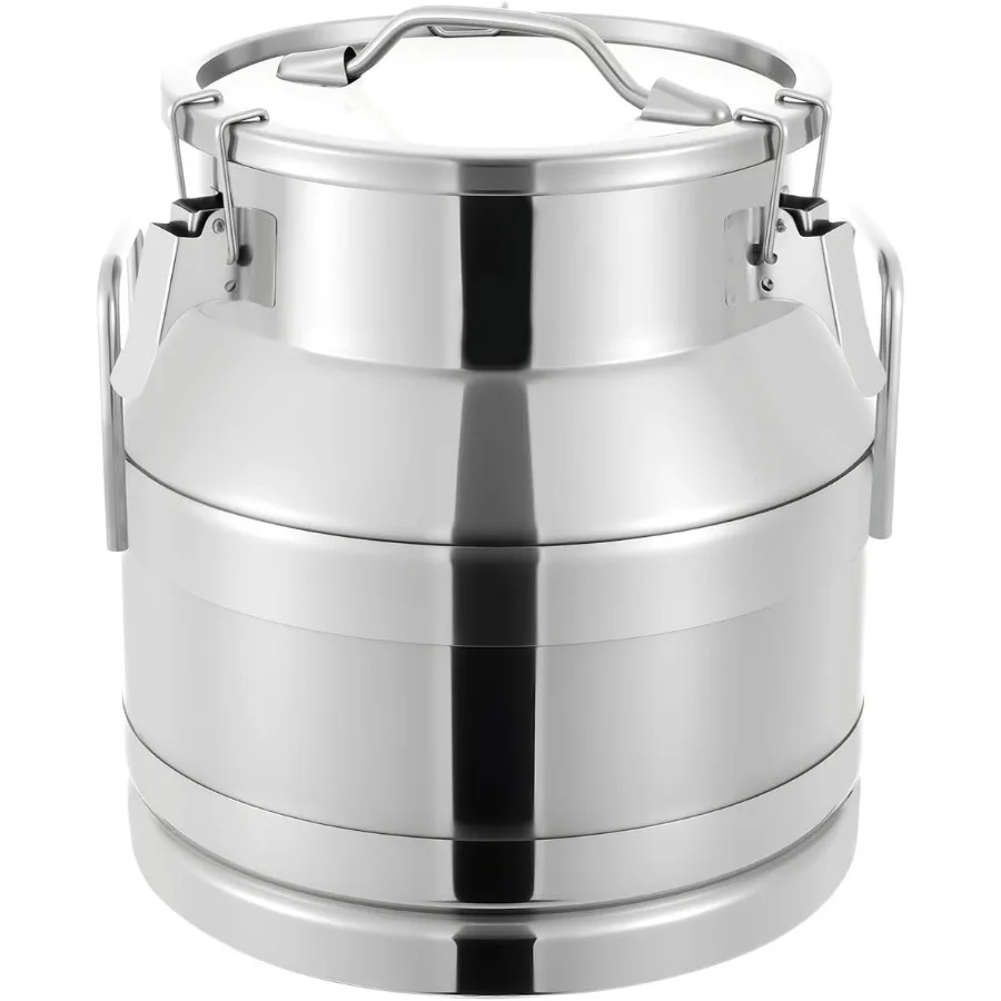 20L Stainless Steel Milk Bucket with Sealed Lid 20 Liter Milk Can 5 Gallon Milk Container Heavy Duty Milk Jug Wine Milk Pail Ic
20L Stainless Steel Milk Bucket with Sealed Lid 20 Liter Milk Can 5 Gallon Milk Container Heavy Duty Milk Jug Wine Milk Pail Ic