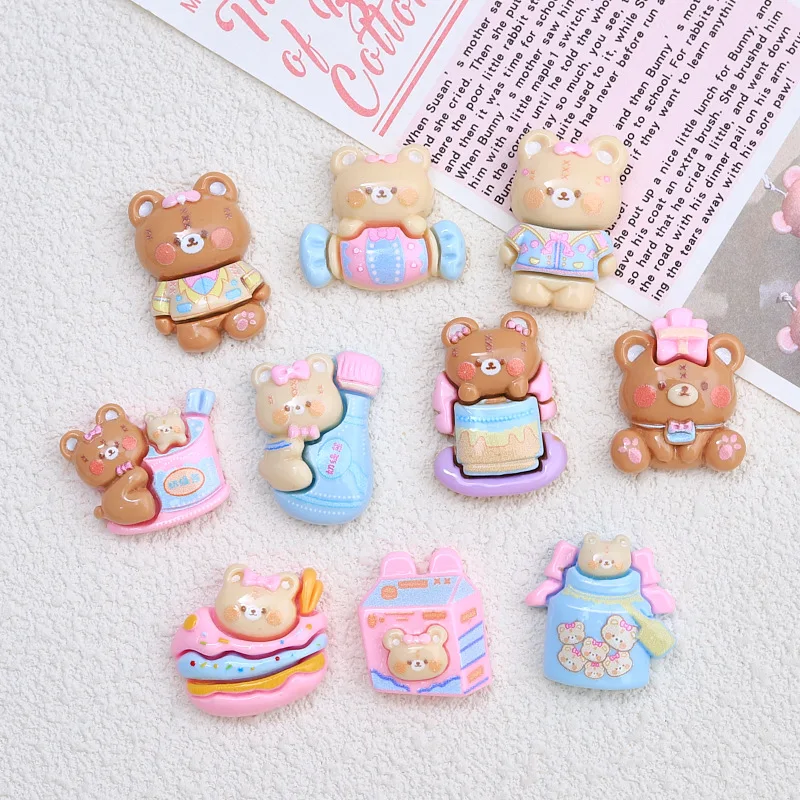 100PCS Kawaii Cartoon Animal Bear Flatback Resin Cabochons Kids Clip DIY Headwear Accessories Scrapbook Decor
100PCS Kawaii Cartoon Animal Bear Flatback Resin Cabochons Kids Clip DIY Headwear Accessories Scrapbook Decor